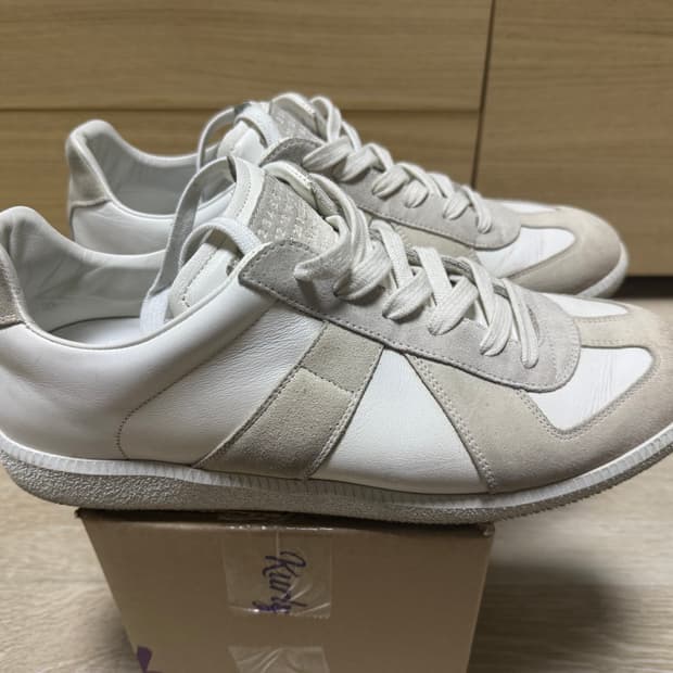 메종 마르지엘라 독일군 스니커즈 화이트 43사이즈