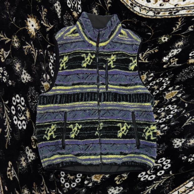 [L] 디스이즈네버댓 x 그라미치 리버시블 플리스 베스트 멀티