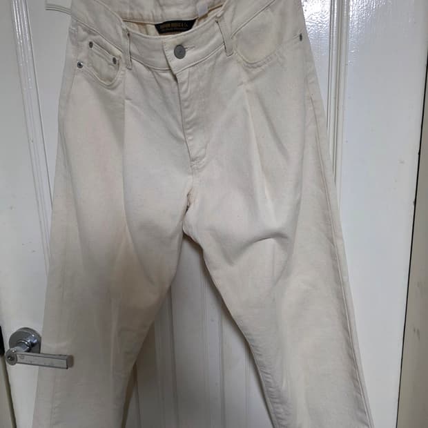 유니폼브릿지 아이보리 면바지 (L, 32)