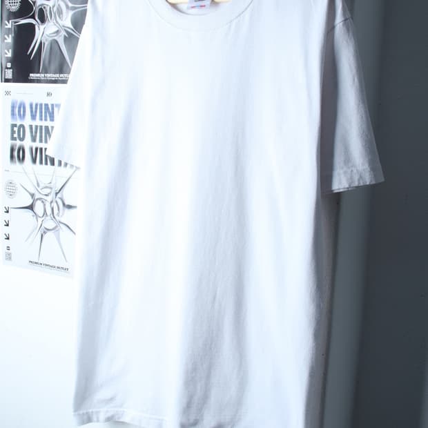 (L-2XL) 샤카웨어 반팔 티셔츠 USA 화이트 무지-7B3C