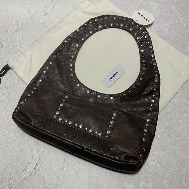 기마구아스 franca 프랑카 램스킨 숄더백 브라운