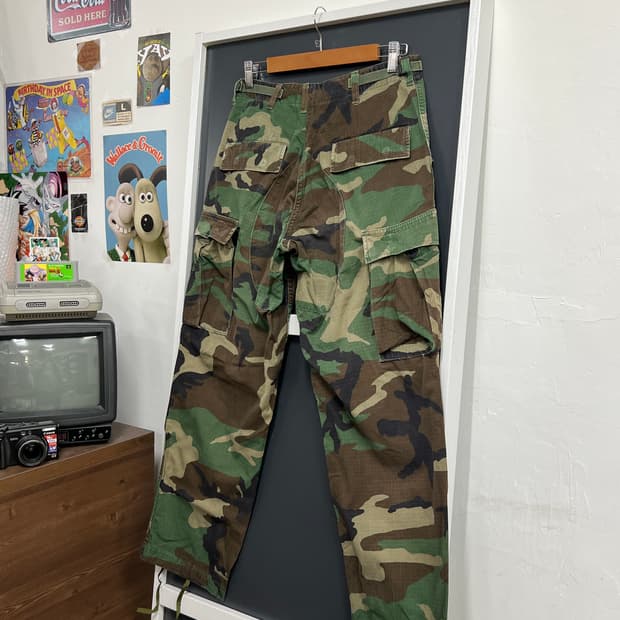 Military 밀리터리 미군 우드랜드 BUD 카모 카고팬츠