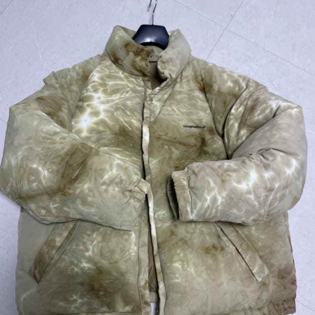 나이스고스트클럽 덕다운 패딩 베이지 L 베이지