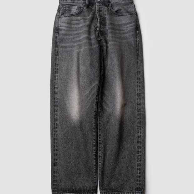 (30) 비헤비어 523L 셀비지 데님팬츠 워시드블랙