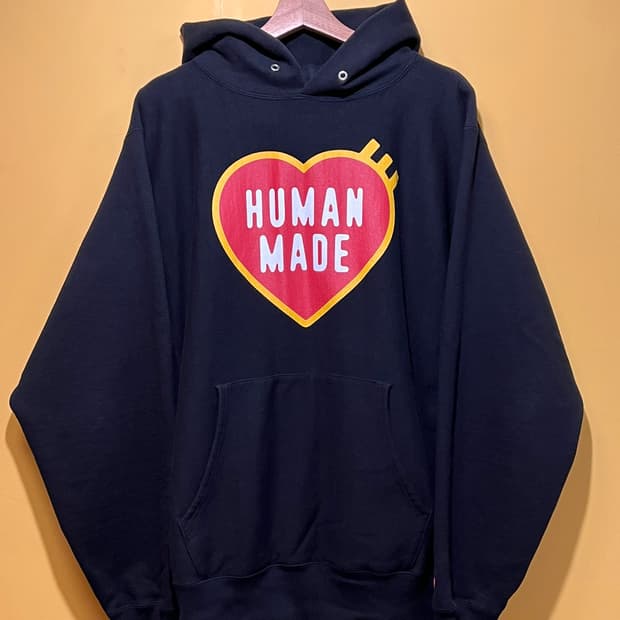 [XXL] 휴먼 메이드 헤비 웨이트 후드 #2 블랙