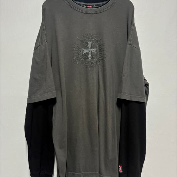 [XL] 00's 웨스트 코스트 차퍼스 롱슬리브 차콜