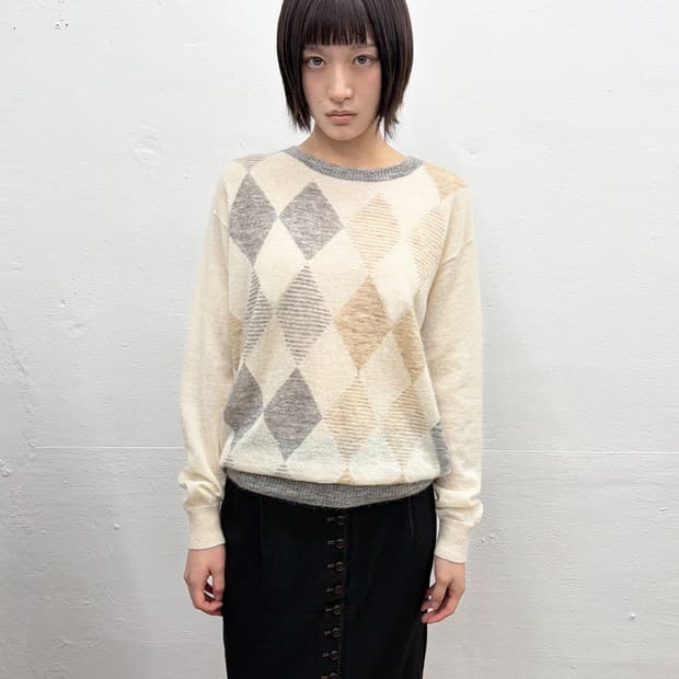 맥킨토시 아가일 니트