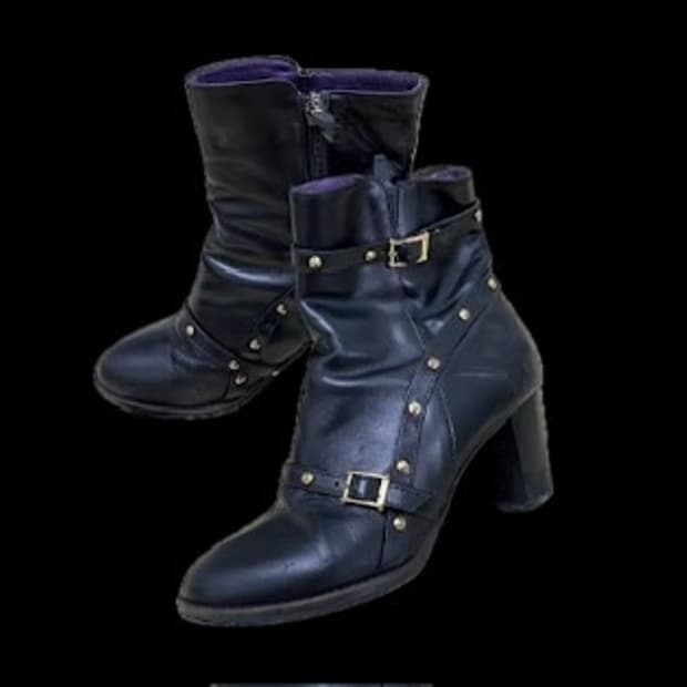 Anna shui leather boots