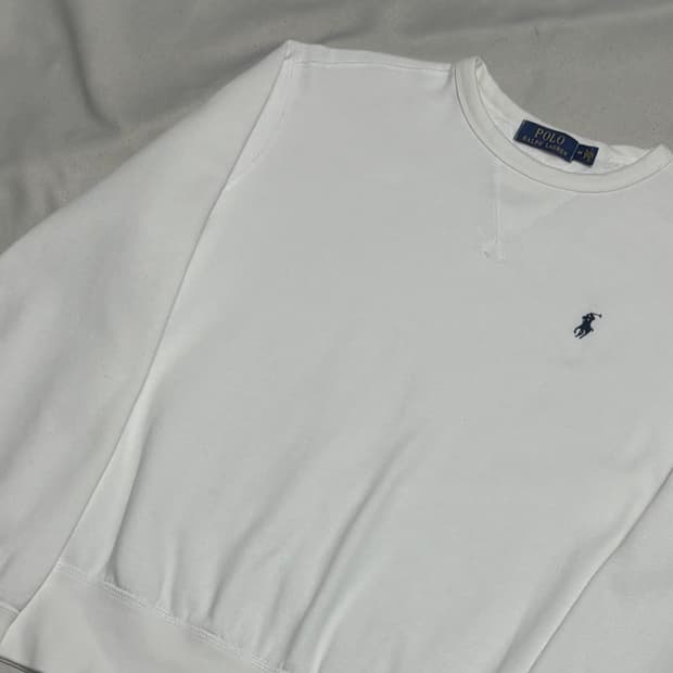 M 폴로랄프로렌 화이트 맨투맨