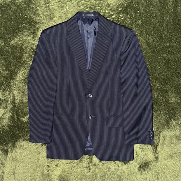 에르메네질도 제냐 재패니즈 테일러 메이드 스트라이프 블레이저