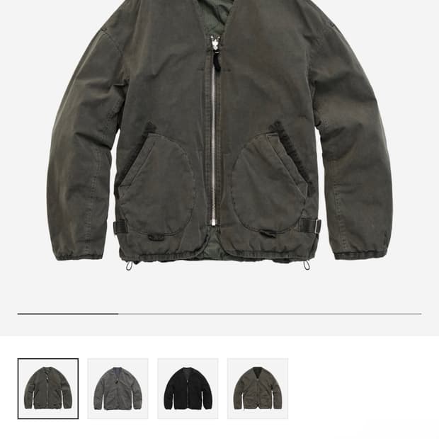 24fw 4) 폴리테루 라이너 올리브 + 퀼티드 그린