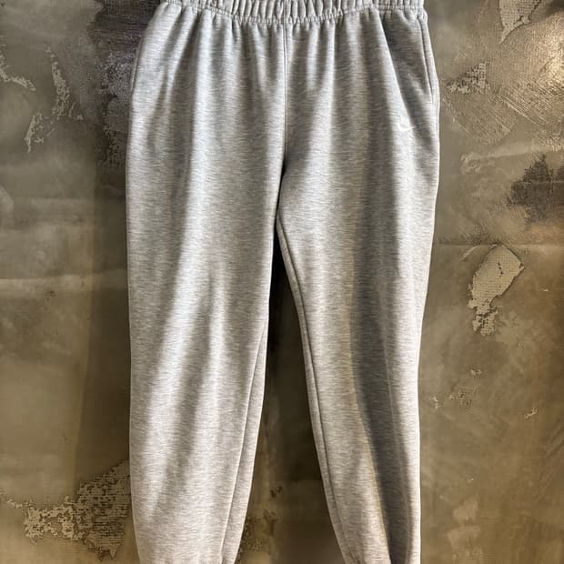 나이키 그레이 기모 트레이닝 팬츠 XL