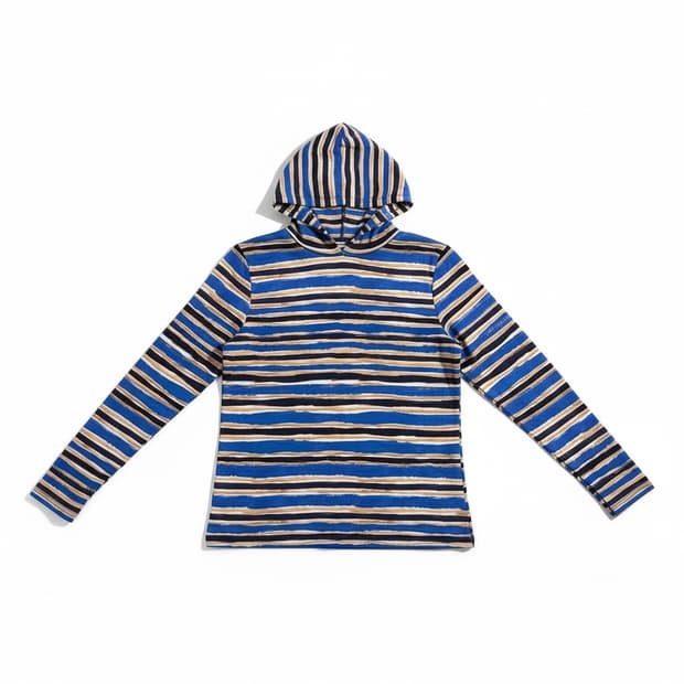 유니클로 MARNI 스트라이프 목폴라 S