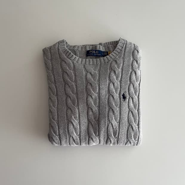 폴로 랄프로렌 케이블 니트 스웨터 S