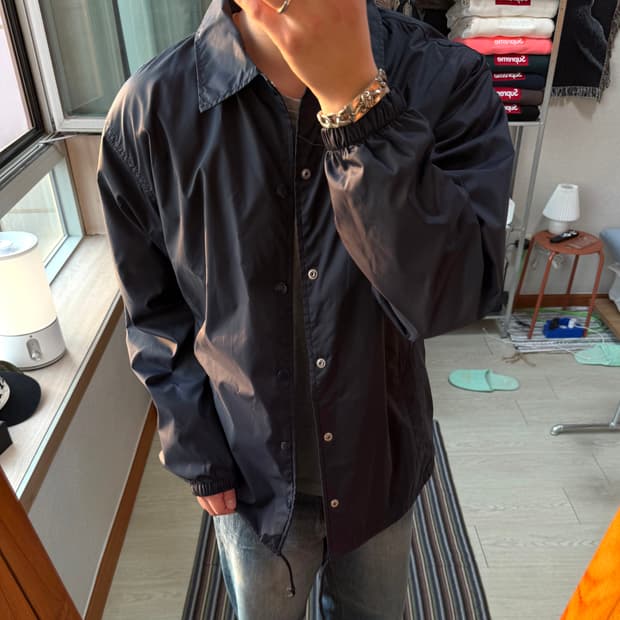 CDG 코치 자켓 네이비