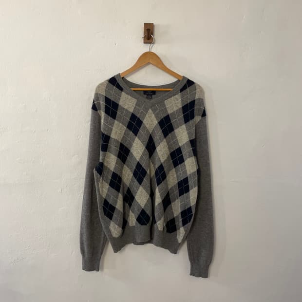 브룩스브라더스 브이넥 니트 