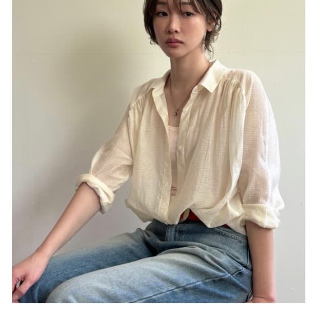 쉬이즈큐트 제인 셔츠 Jane shirt 아이보리