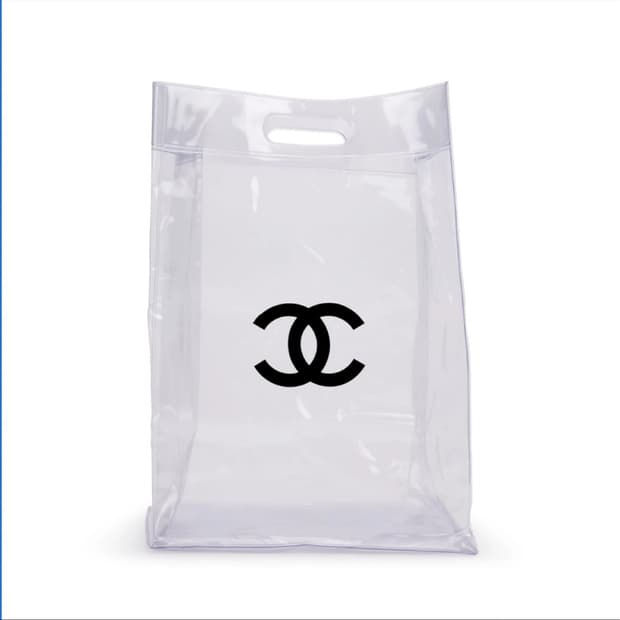 정품 CHANEL 샤넬 pvc 토트백