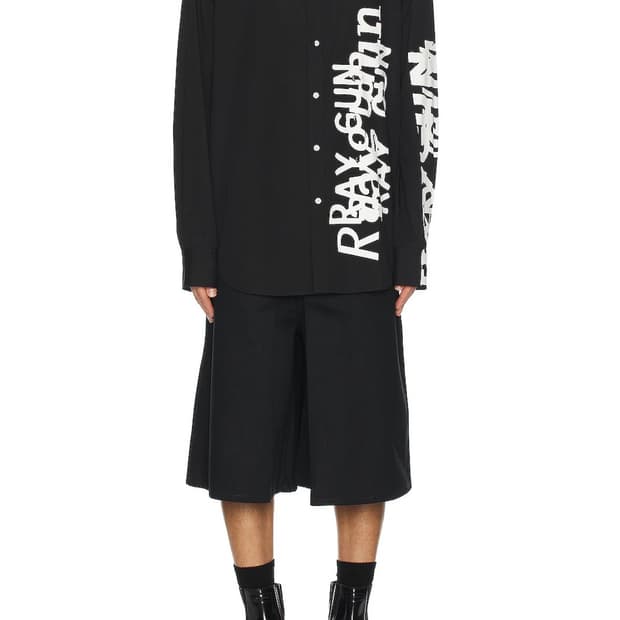 솔로이스트 23aw 플레어 큐롯 데님 팬츠