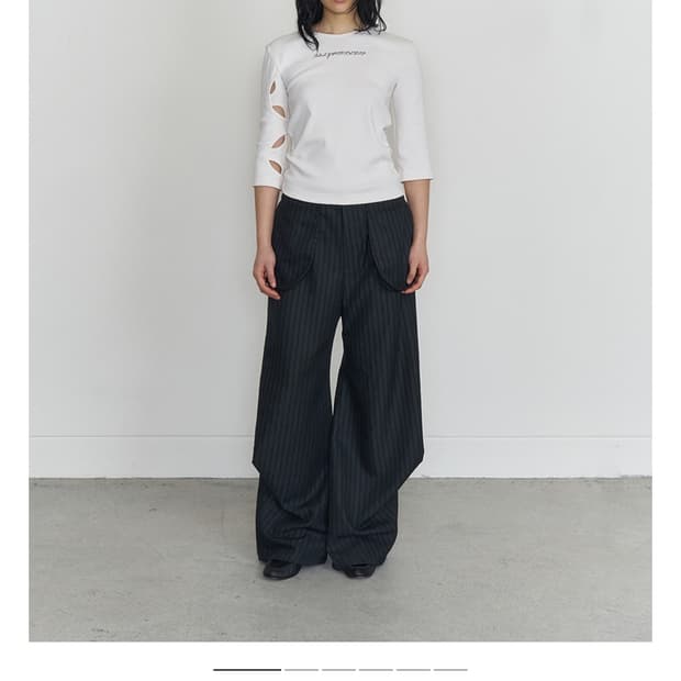 ODLYWORKSHOP 3-Quarter Cutout Tee m사이즈