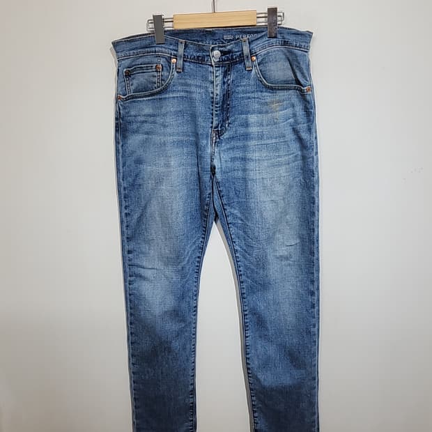 (33) 리바이스 502 청바지 연청 스판 데님팬츠 145주년판 