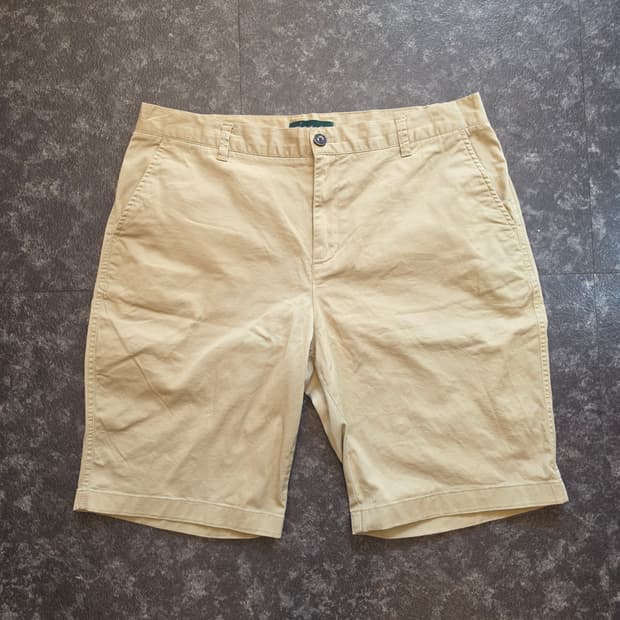 [폴로클럽] 면 베이지 반바지