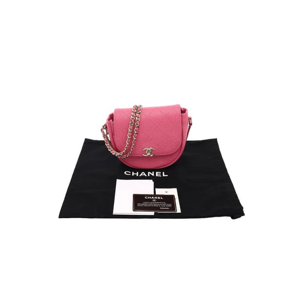 [S급] 샤넬 고트스킨 체인 메신저 크로스백 미니 핑크 판매합니다!!!