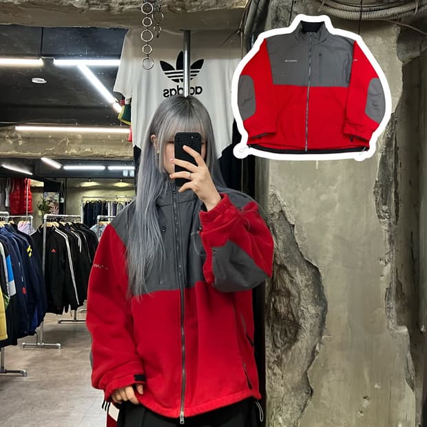 콜롬비아 플리스 레드 XL #csz2519