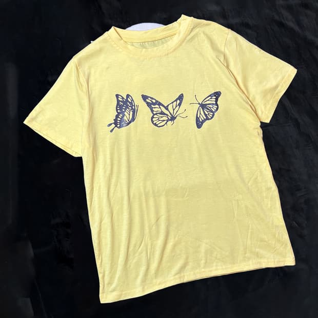 일본빈티지 나비 티셔츠