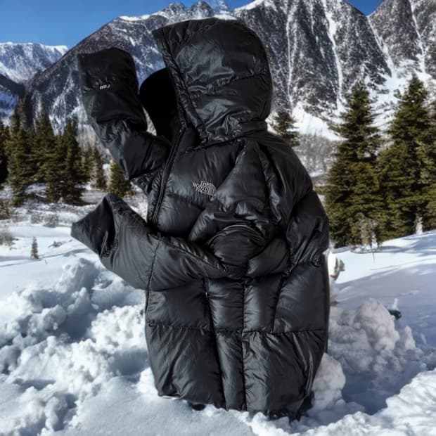 노스페이스 아콘카구아 후디 경량패딩 700필