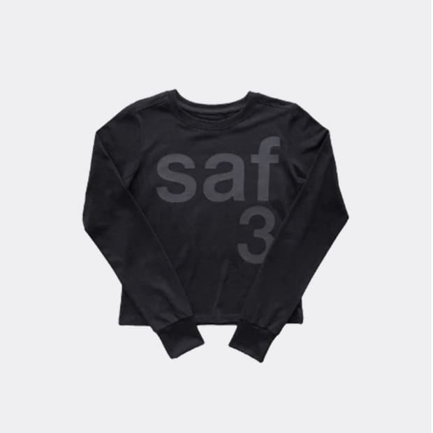 사파리스팟 1/2 BASIC SAFARI L/S TEE-BLACK
