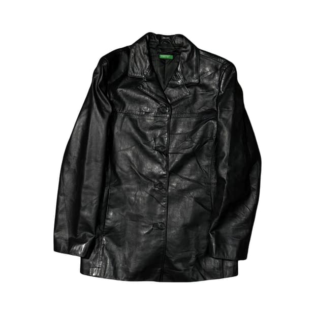 Benetton 베네통 카우레더 카코트