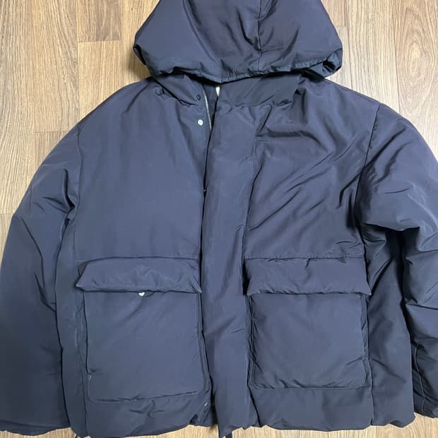 [1] 어나더 오피스 2nd 구스 다운 파카 블랙 패딩