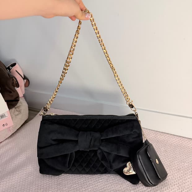 쥬시꾸뛰르 리본 클러치 베이비메탈클럽 베이비베어 빈티지 갸루 y2k