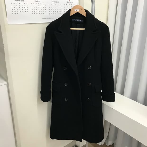 폴로 캐시미어 더블 코트