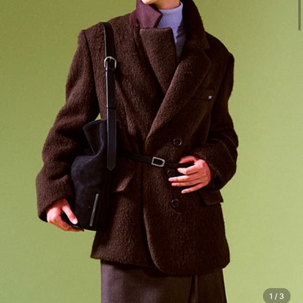 택O 새상품) 루에브르 퀼티드 알파카 자켓