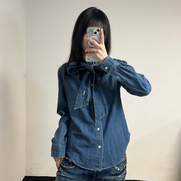 Polo Ralph Lauren Collar Tie Denim Shirt