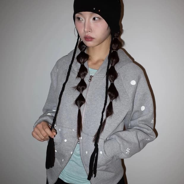 onska SNOWLIT HOODIE ZIP-UP (MELANGE)