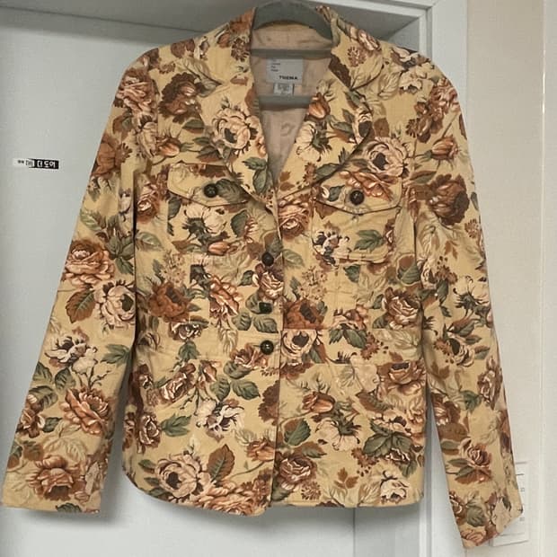 플라워패턴 자켓
