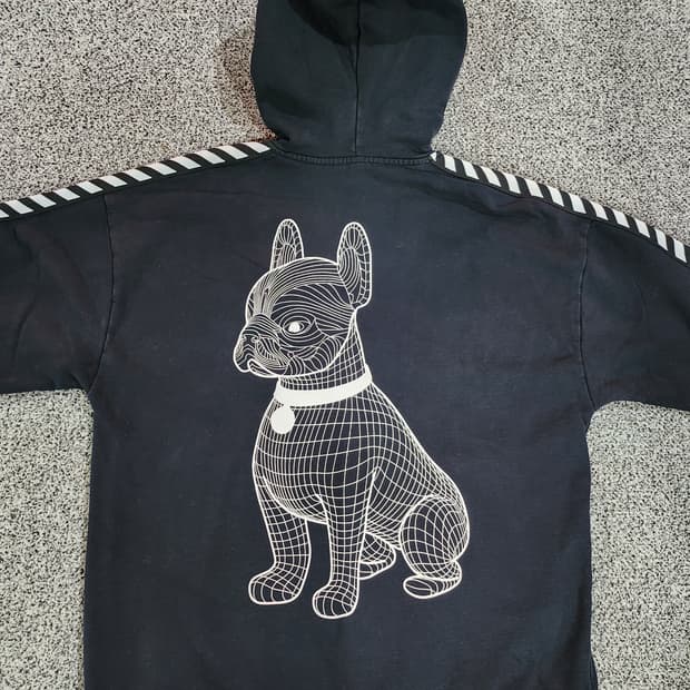 라이프워크 블랙 후드티 