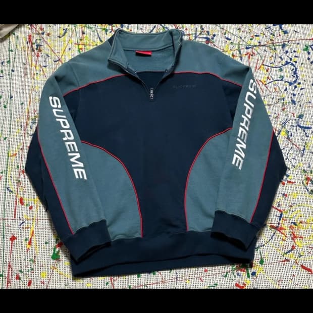 슈프림 스피드웨이 하프집업 18FW