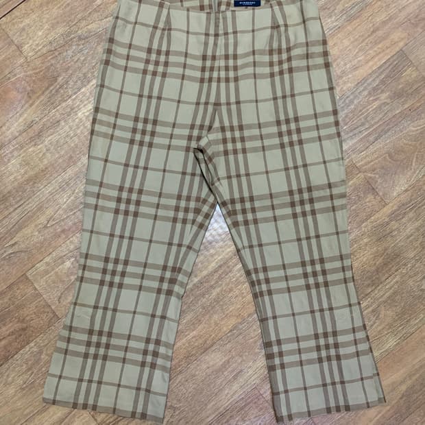 BURBERRY 버버리 런던 노바체크 패턴 카프리 팬츠