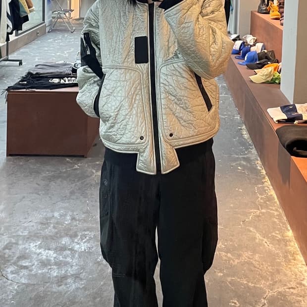 나이키 조던 23 엔지니어드 MA-1 메탈릭 실버 항공자켓 H972