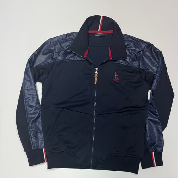 헤지스 hazzys 스포츠 네이비 집업 져지 L