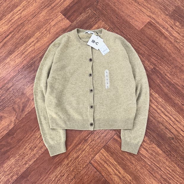 (새상품) 여성용 S 유니클로 C 캐시미어 크루넥 쇼트 가디건 