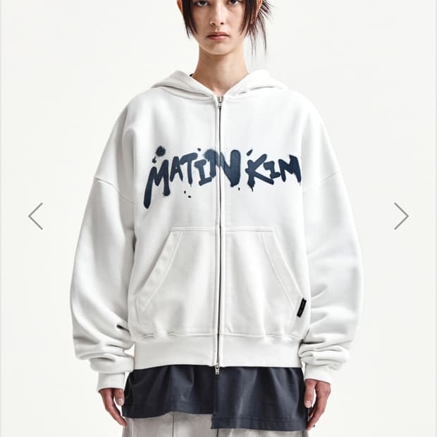 최종가)마뗑킴 graffiti Logo 후드집업 s