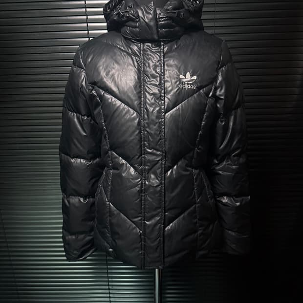 아디다스 피티드 파이어버드 유로파 오리털 덕다운 패딩 90 s 고스 펑크