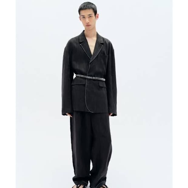 자라 팡루린 린넨 자카드 자켓 