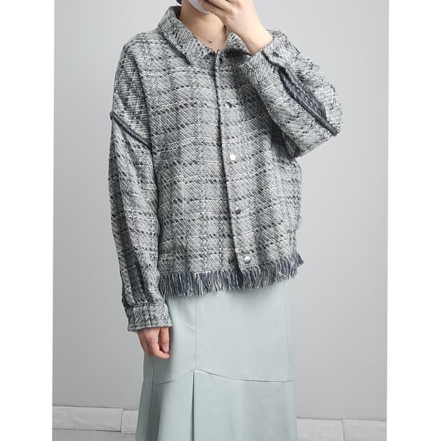 트위드 수술 자켓