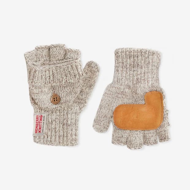 뉴베리니팅 사슴가죽 글로밋장갑 오트밀 S/M